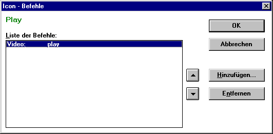 Dialogfeld Icon-Befehle